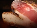 Homecured pancetta, bacon